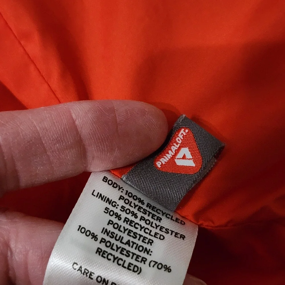 REI Co-Op Puffer Vest Womens Burgundy‎ Zip-Up Outdoor Sz XL 70% Recycled Poly